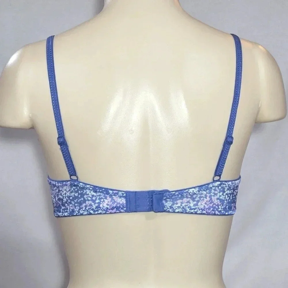 34A Maidenform 5101‎ Self Expressions i-Fit Push Up UW Bra Blue NWT